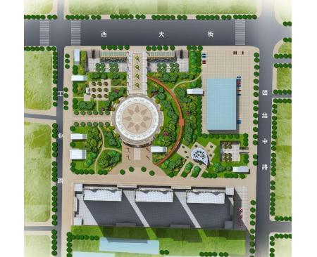项城广场,鸟瞰图设计公司哪家好